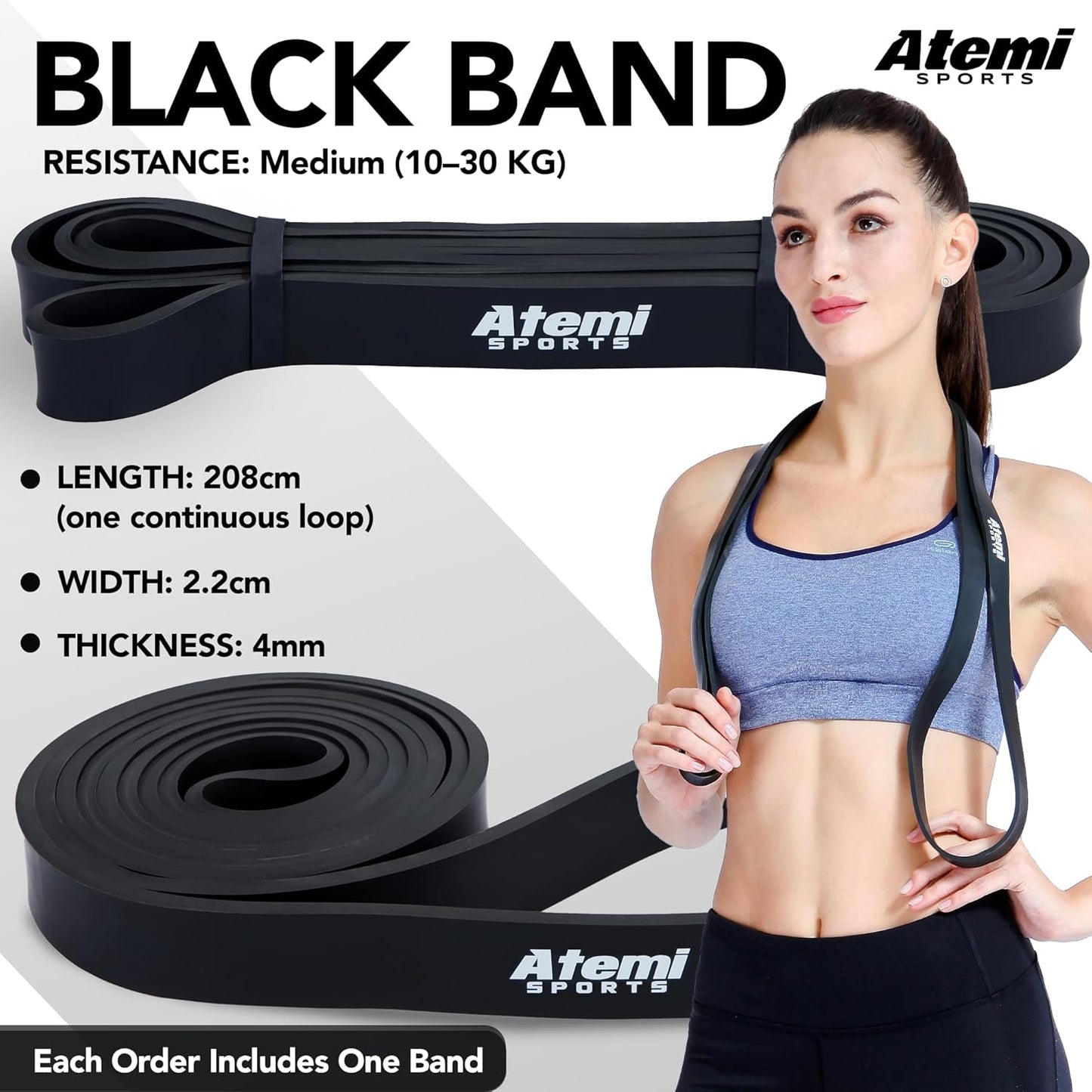 Exercise Bands for Working Out | Long Resistance Pull Up Bands for Men & Women | Workout Resistance Loop | Gym Elastic Band for Workouts, Calisthenics, Crossfit and Physiotherapy