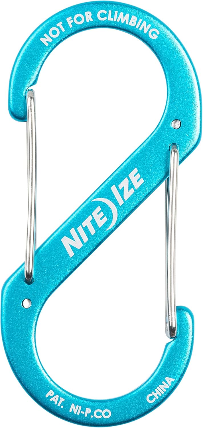 Nite Ize SBA4-03-R6 S-Biner Carabiner, Size #4, Blue
