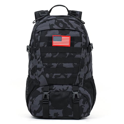 Houart Camo Backpack,Military Tactical Backpack for Men with Flag Patch,30L School Backpack for Outdoor