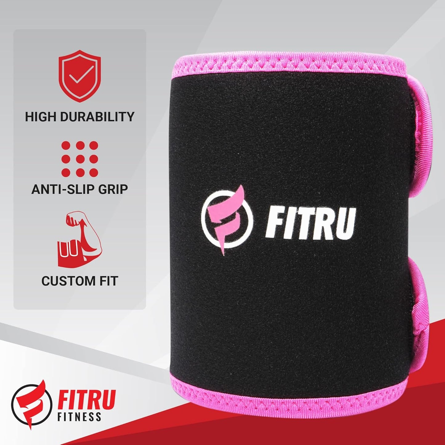 Fitru Premium Arm Trimmers for Men & Women | Sauna Arm Wraps for Flabby Arms Increasing Heat & Sweat During Exercise
