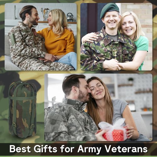 Mirzoyan Woobie Blanket, Military Poncho Liner Camo Insulated Camping Woobie Blanket for Outdoor Hiking Survival Hunting