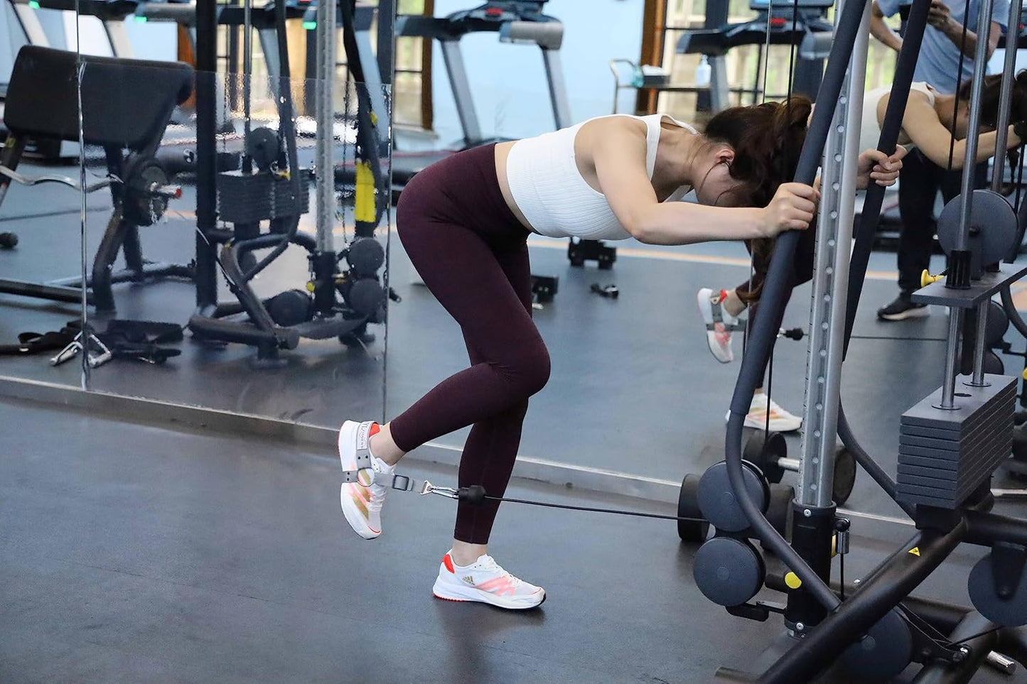 Glute Workout Kickback Strap – Booty Building and Workout Trainer – Home and Gym Leg Resistance Booty Bands for Cable Machines