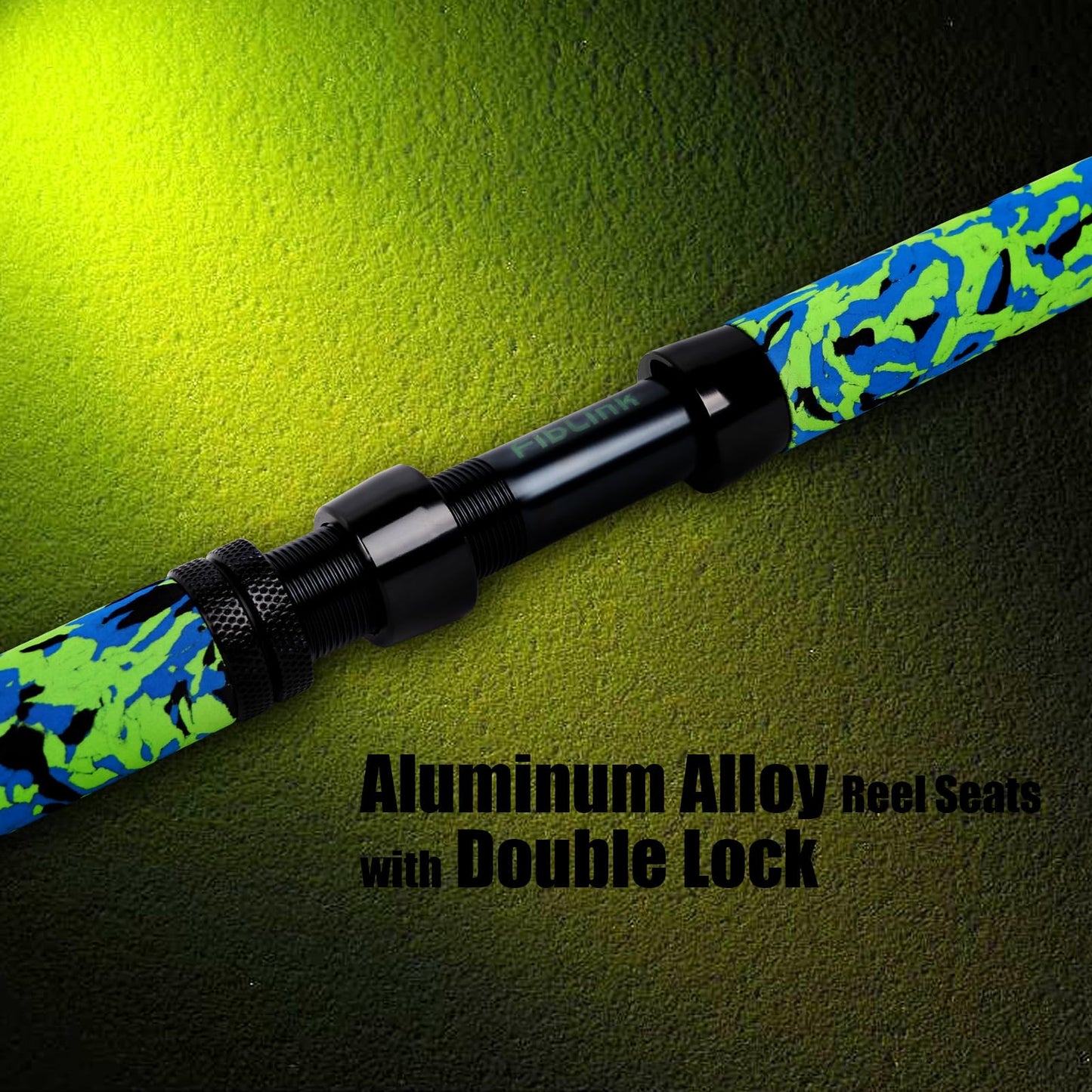 Fiblink Catfish Fishing Rods, 1 Piece/2 Piece Catfishing Pole, Medium Heavy Catfish Cat Casting Rod (7'6"/8'6’/9'6”) (2pc - 8'6"MH (10-50lbs))