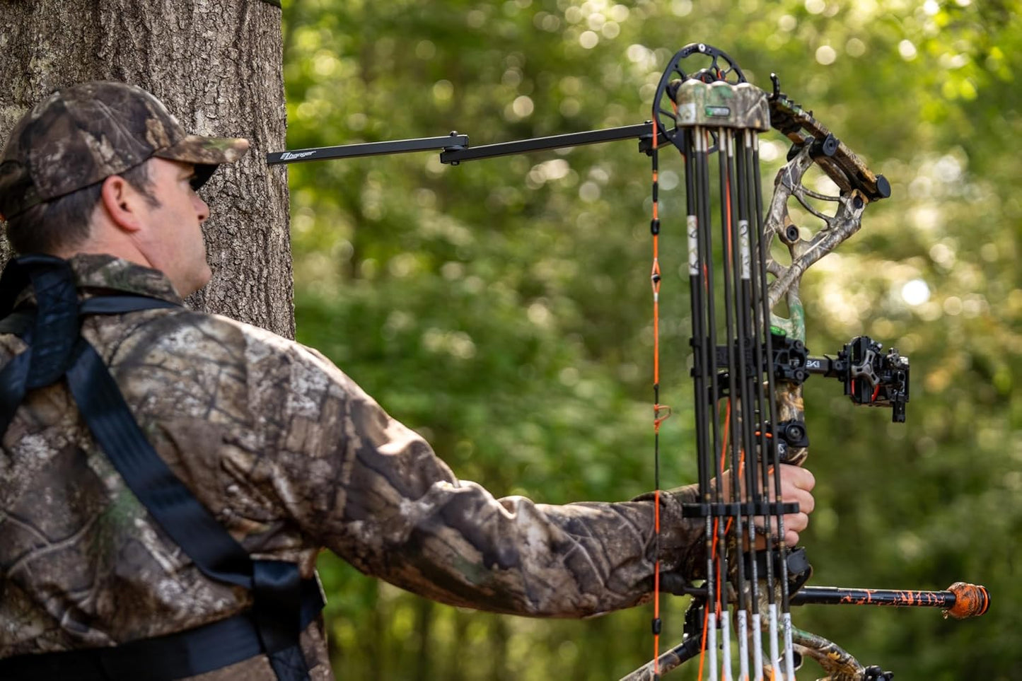 Realtree Multi-Purpose EZ Hanger Combo 3-Pack – 13”, 23”, 34” – Durable Tree Stand Bow and Gear Hanger for Hunting – Foldable, Lightweight, Easy-Screw Design