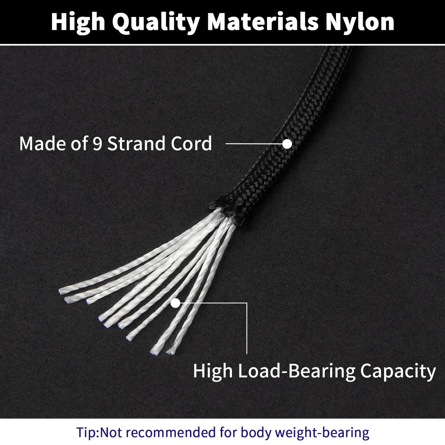 Ligebul Paracord Rope, 100M/328FT, 4mm, 9 Strand Parachute Spool Cord Nylon Paracord Rope for Camping Hammock Clothslie Hiking Fishing Survival (Black)