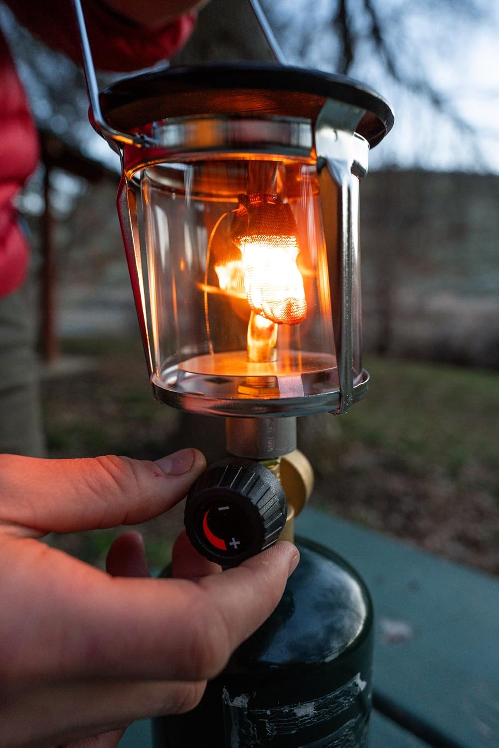 Stansport Compact Single Mantle Propane Lantern (172), Black