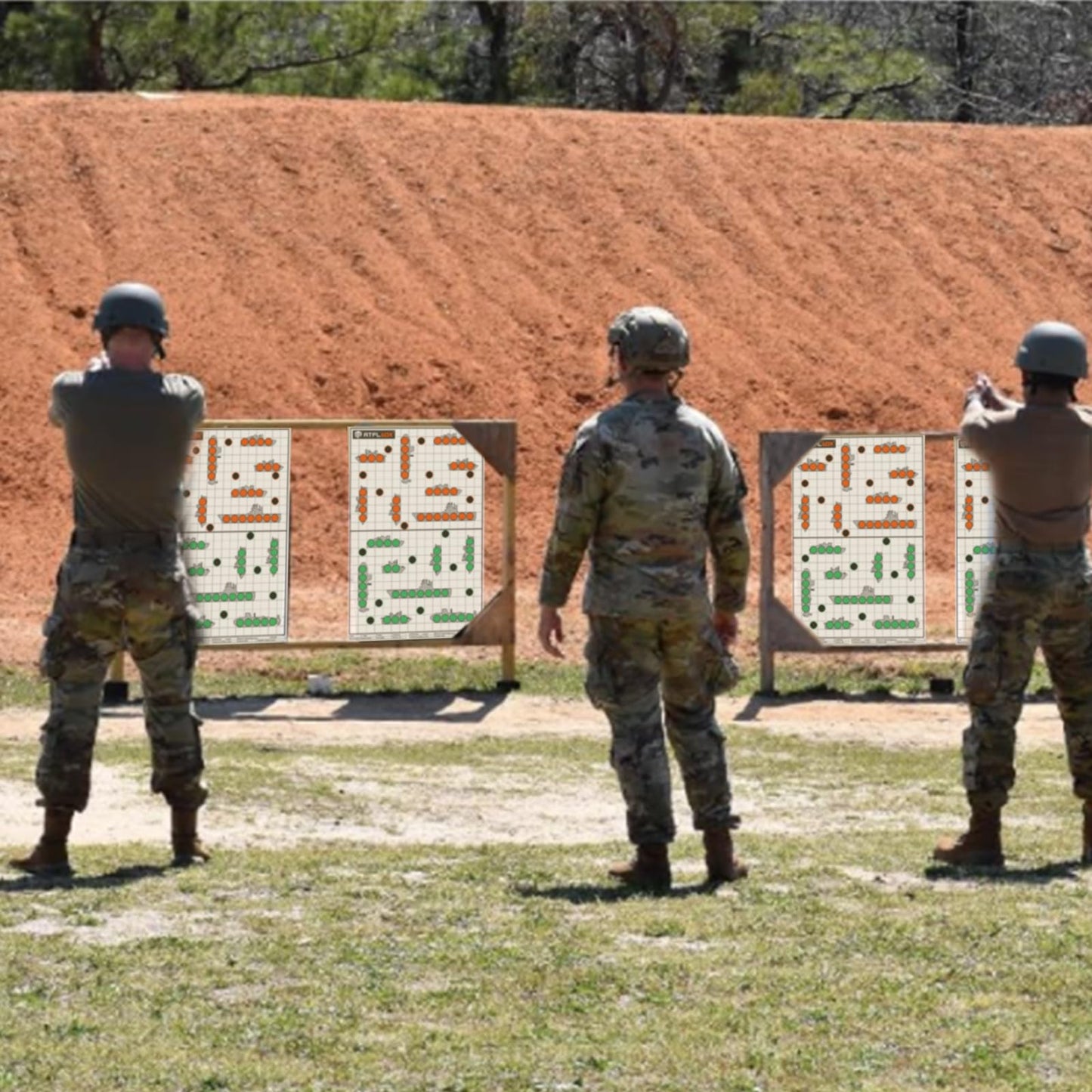 Atflbox 50 Pack 17X25 inch Silhouette Paper Target and 50 Pack 17X25 inch Battle Shooting Range Paper Target