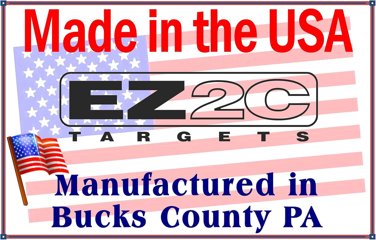 EZ2C Mini Shooting Targets, Bright Flourescent Self-Adhesive 3.5" x 3.5" (Tear-Off Pads of 25 or 100)