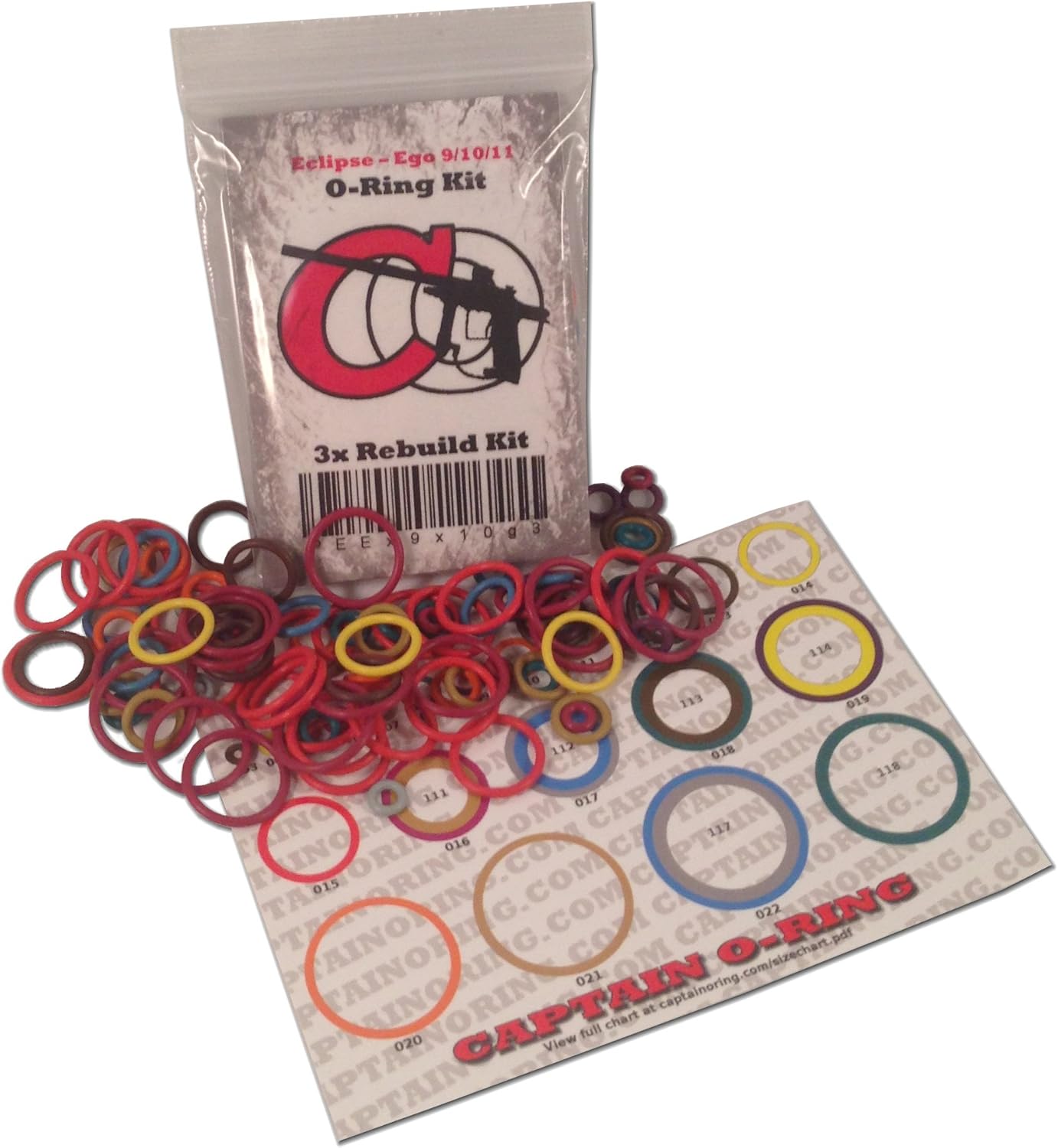 Spyder 09/10 - Color Coded 3X Oring Rebuild Kit (Compatible with 2009 & 2010 Spyder Aggressor, Electra, MR1, Pilot, Sonix, Victor, Xtra)