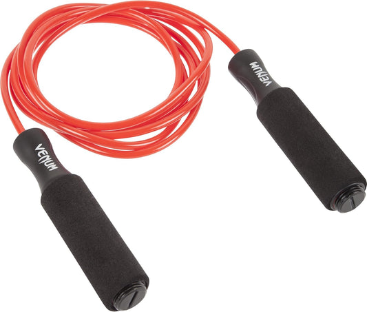 Venum Competitor Weighted Jump Rope - Adjustable Black Fitness Rope for Cardio & Strength Training