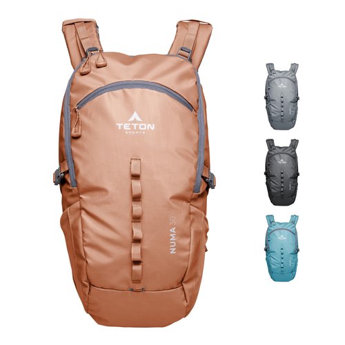 TETON Sports Numa backpack, sleek design, durable and ready for hiking, camping or backpacking. Lightweight with more room than you think. Perfect bugout bag. 30L, Terra