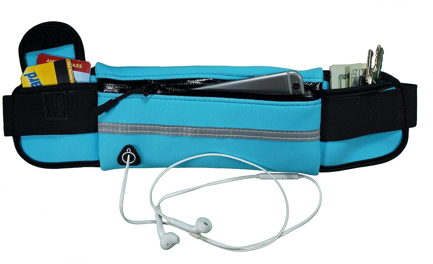 Running Belt Waist Pack - Water Resistant Runners Belt Fanny Pack for Hiking Fitness – Adjustable Running Pouch for Phones iPhone Android