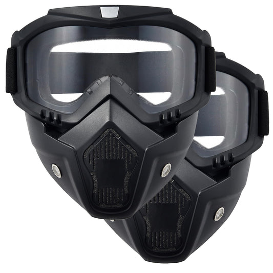 2 Pieces Paintball Mask Anti Fog,Airsoft Helmet and Mask Full Face,Tactical Mask for Men,Airsoft Goggles Ballistic Goggles Tactical Goggles,for Skiing Paintball Shooting Cycling Fishing