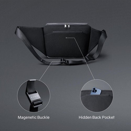 KORIN Anti-Cut Sling Bag for Men and Women Waterproof Chest Bag Daypack Crossbody Backpack fit 9.7 Ipad for Travel Sport Running Hiking