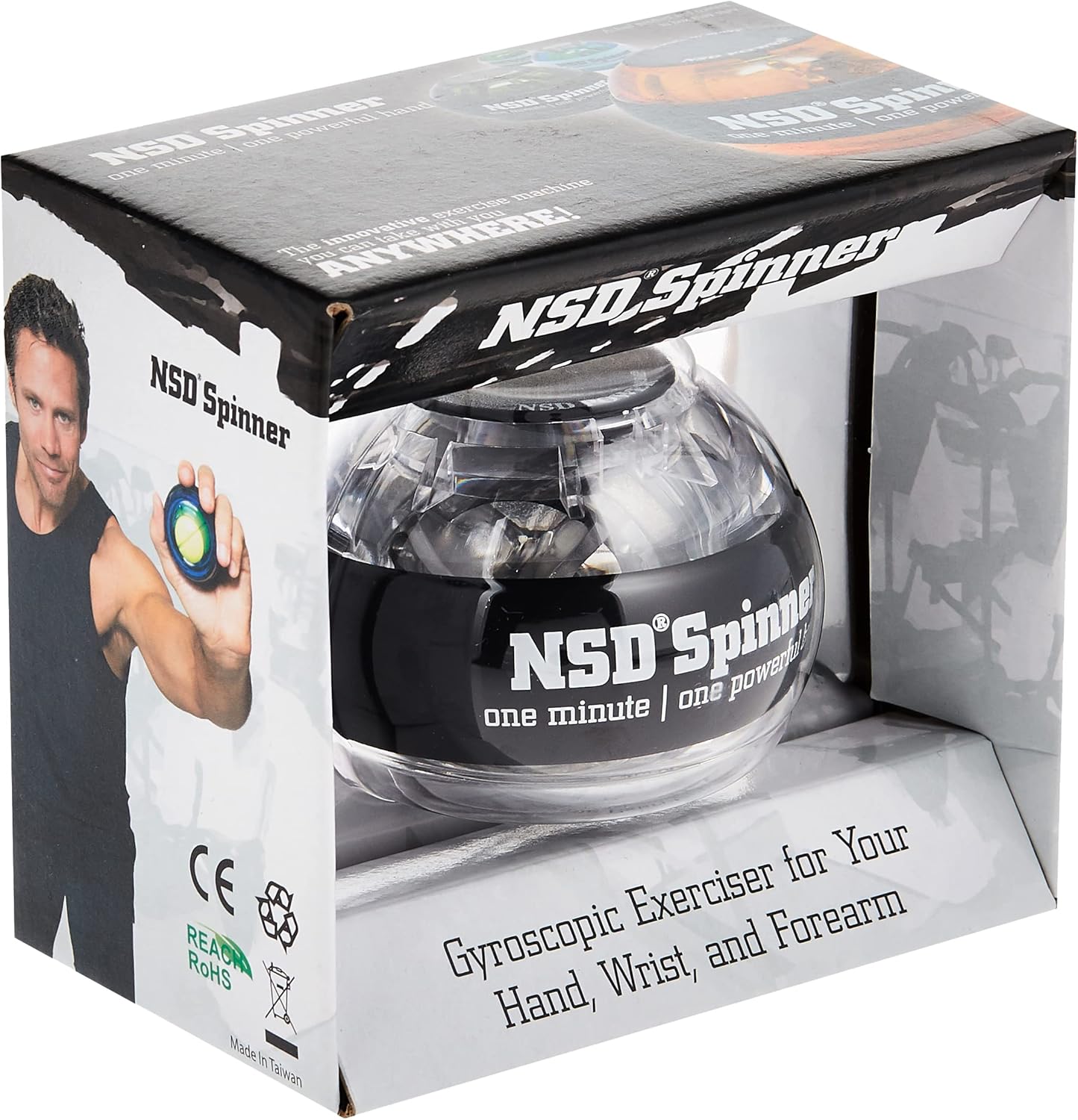 NSD Power Essential Spinner Gyro Hand Grip Strengthener Wrist Forearm Exerciser