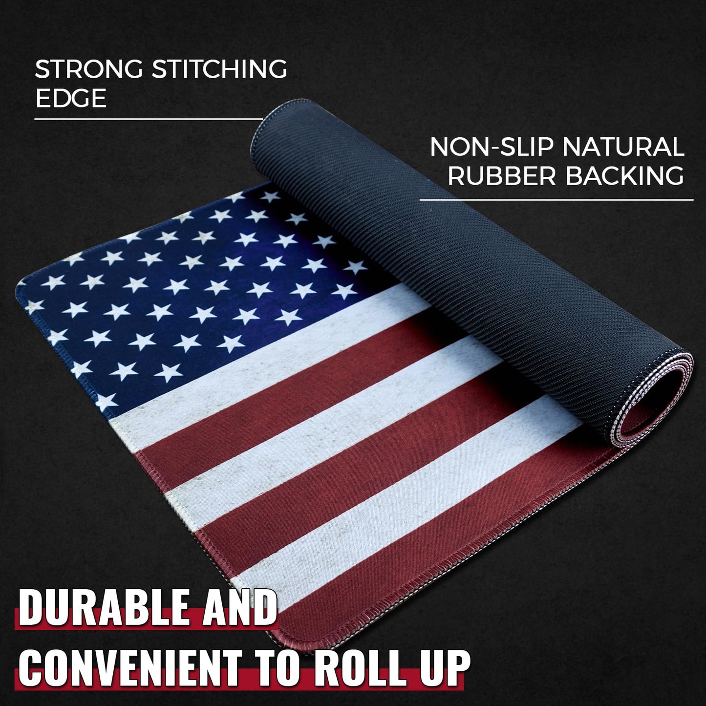 24"x12" Pistol Cleaning Mat and 100PCS 6" Cleaning Swabs - Cleaning Mat with Stitched Edges, Oil Resistant, Non-Slip Mat for All Handguns - Large Mats Cleaning Kit