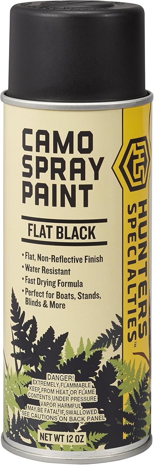 Hunters Specialties Camo Spray Paint - Non-Reflective Finish Water Resistant Fast Drying Paint for Treestands, Decoys, Blinds & Other Hunting Equipment, 12 Oz Spray Can - MARSH GRASS (TAN)