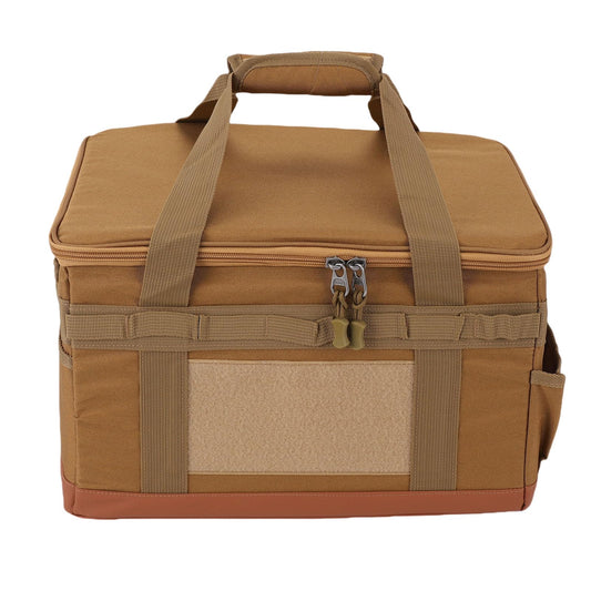 Fockety Camping Storage Bag, Large Capacity 30L BBQ and Picnic Bag Organizer with Handles, Hard Design Trunk Organizer Multipurpose Tactical Bags