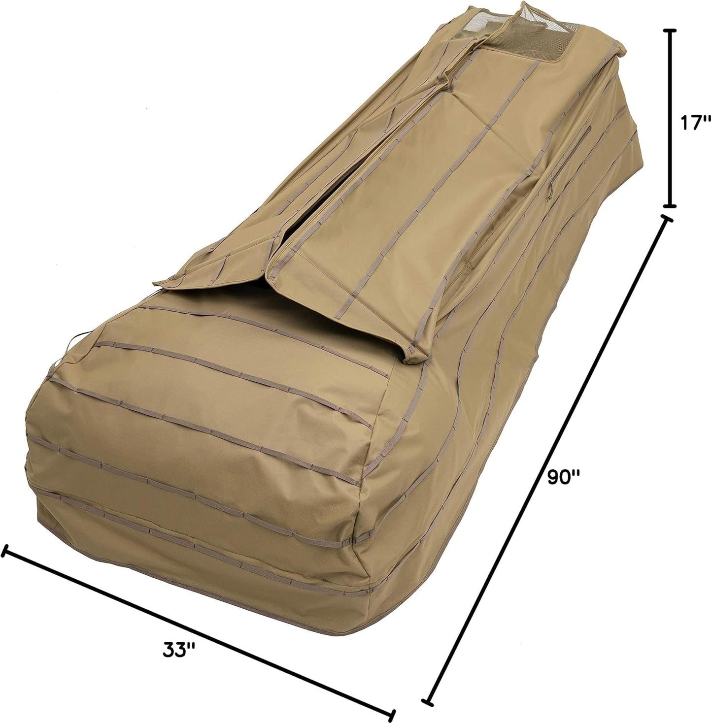 ALPS OutdoorZ Legend Layout Blind - Hunting Blind, Zero-Gravity Chair Design, Waterproof Floor, Mesh Face Screen, Rear Zippered Door, and Backpack Carry Straps with Optional Snow Cover Accessory