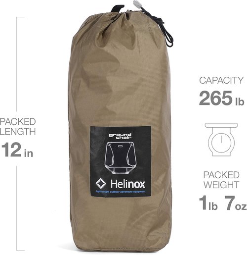 Helinox Ground Chair Ultralight, Portable Outdoor Chair