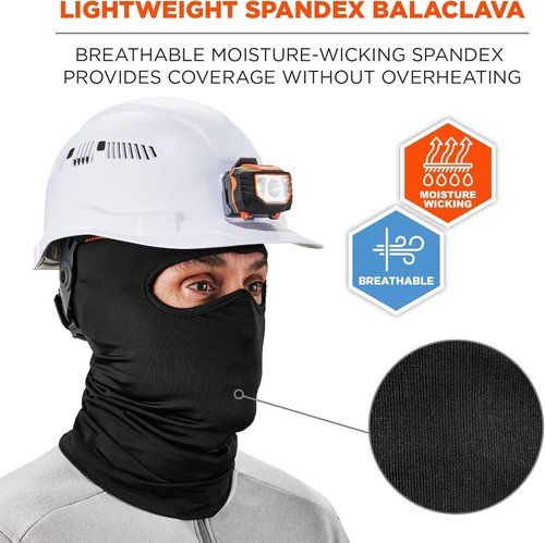 Ergodyne Mens Balaclava Face Mask, Black