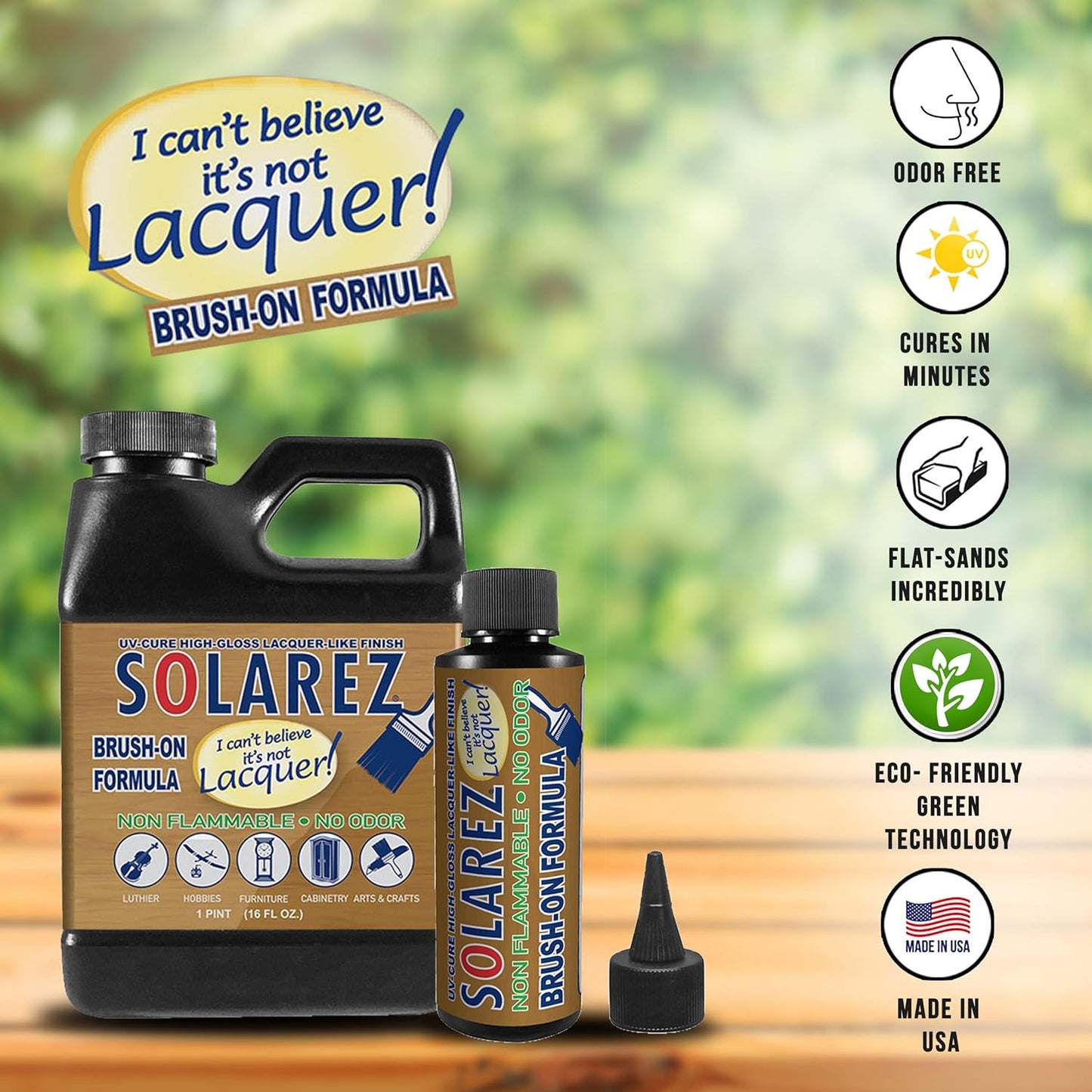 SOLAREZ Artisan Epoxy Resin Kit - Clear, UV-Resistant, 16 oz for Crafts & Repairs