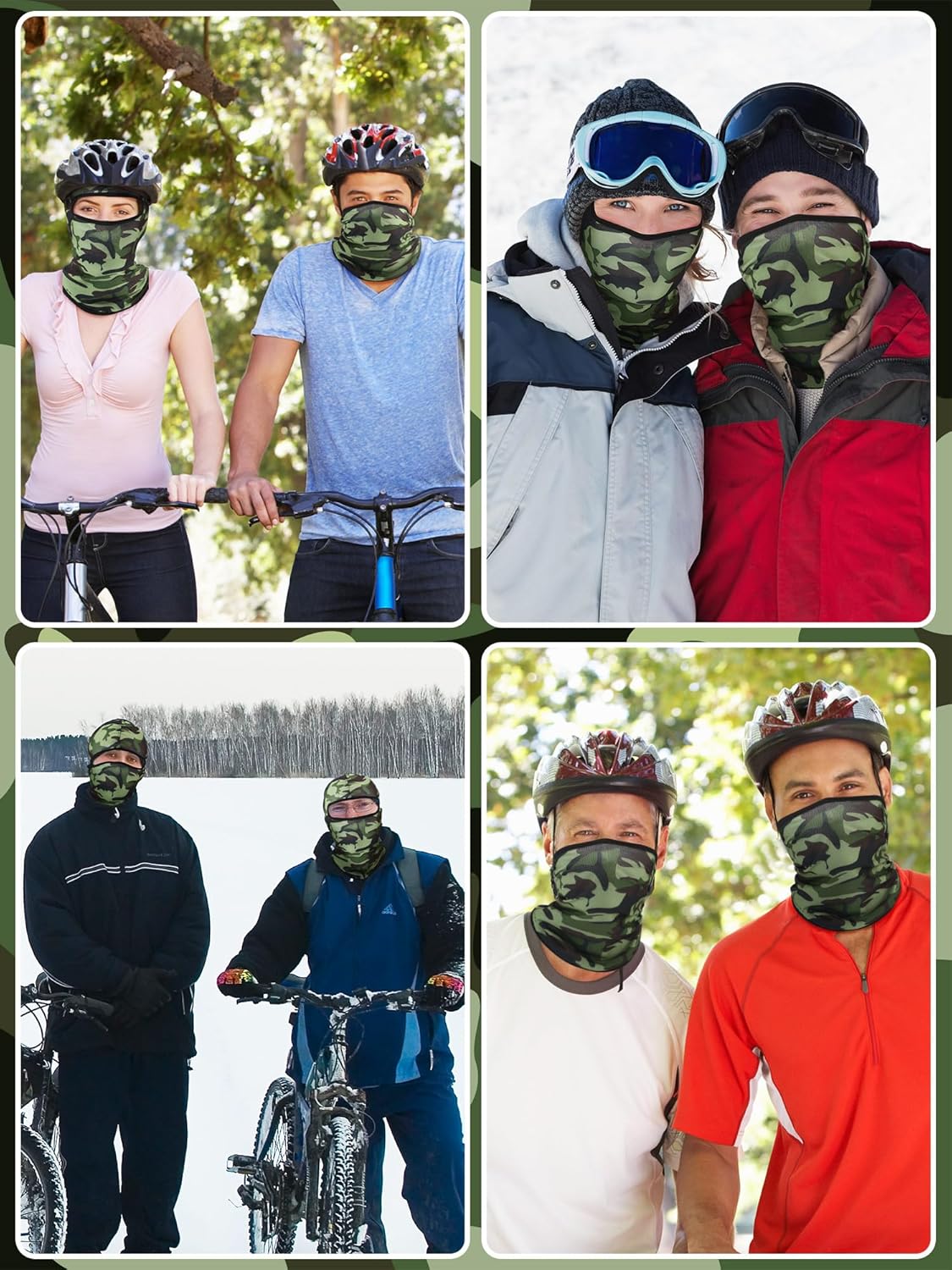 6 Pcs UV Protection Ski Mask Balaclava | Summer Full Face Cover for Men & Women