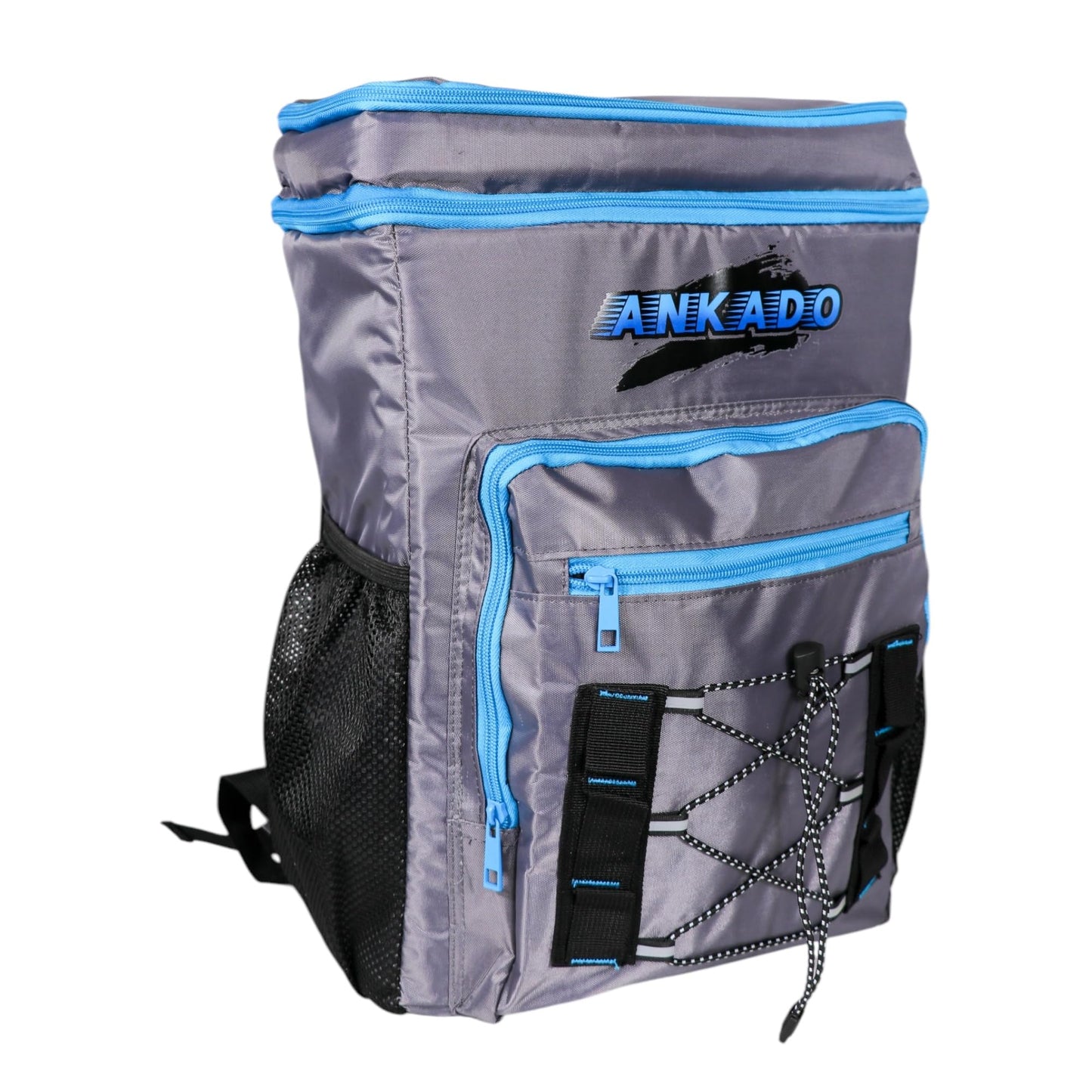 Ankado Insulated Cooler Backpack, 36-Can Capacity, Leakproof & Waterproof, Seamless hot Pressing Inside, Lightweight and Durable Design. Perfect for Beach, Camping, Travel (Grey)