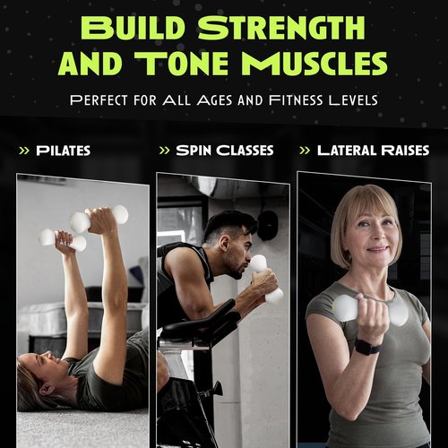 Rage Fitness Hand Weights, PVC Coated Steel, Texturized Rubber, Anti-Slip Grip - Dumbbell Set of 2 (5 lb), Strength Training Free Weights For Men, Women of All Ages