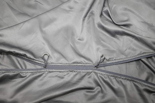 Browint Premium Silky Sleeping Bag Liner with Two-Way Zippers, 87"x41" Extra Wide Adult Sleep Sack for Hotel, Breathable Lightweight Travel Sheet, Multifunctional Bed Sheet for Camping, All Seasons