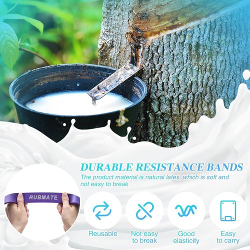 Resistance Bands, Pull Up Assist Band, Natural Latex Rubber for Workout Body Stretch Powerlifting Band Fitness Sport Training for Home Gym