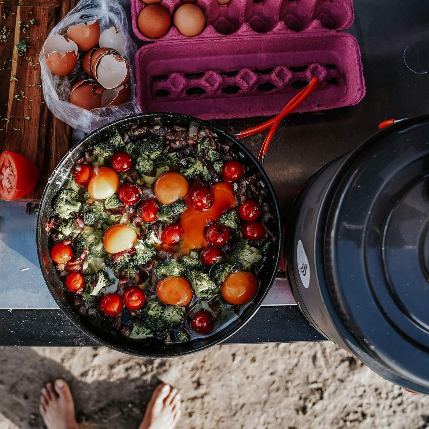 Jetboil 10-Inch Non Stick Camping Cookware Fry Pan for Jetboil Camping and Backpacking Stoves