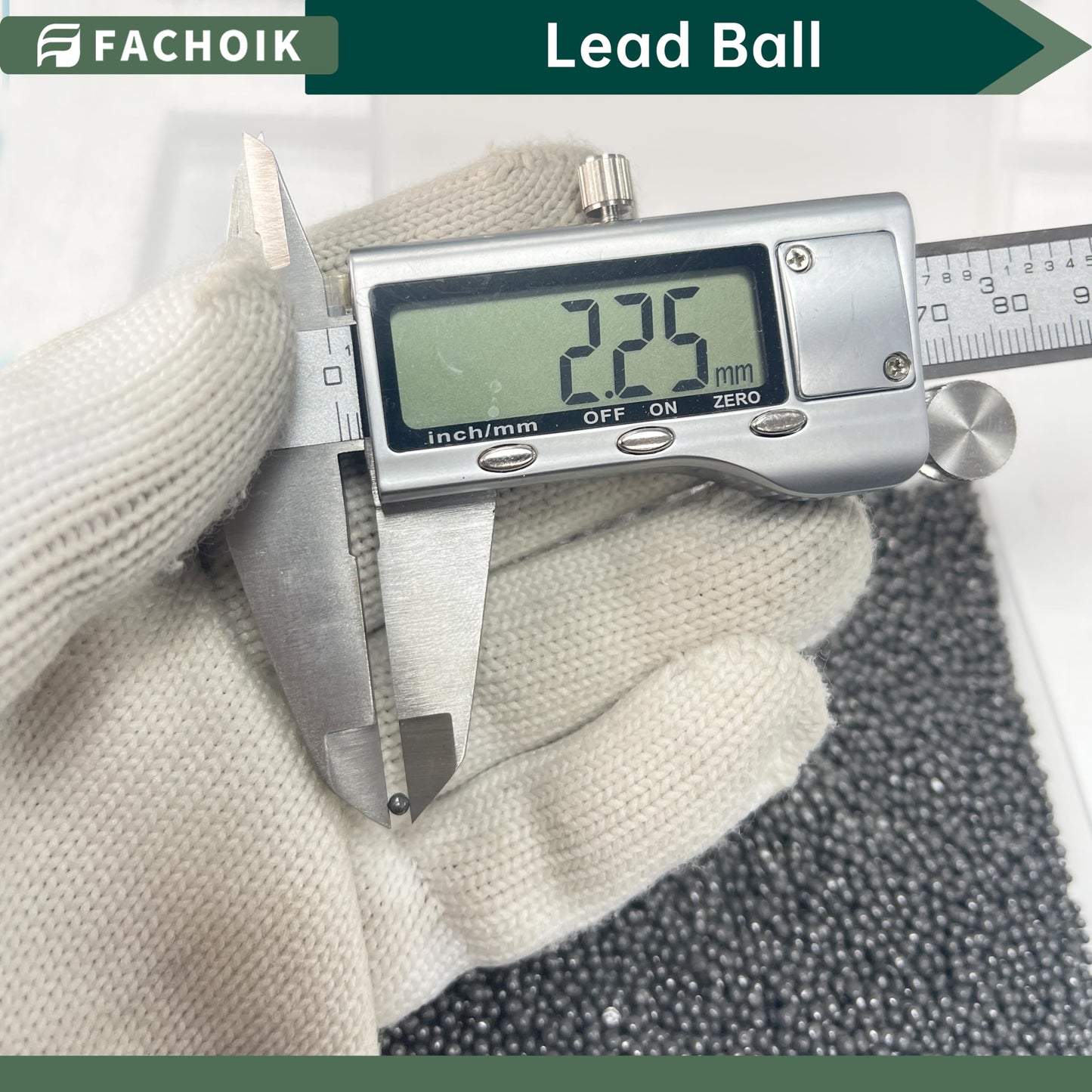 Fachoik Lead Shot Balls 99.9% Pure (2.4mm) for Slingshot Ammo, Consistent Weight(2, Pounds)