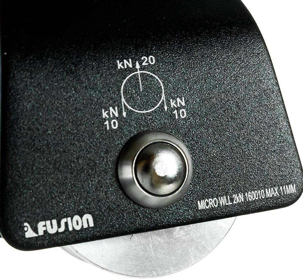 Fusion Climb Ekat Micro Aluminum Side Swing Pulley, Backyard Zipline, Trolley