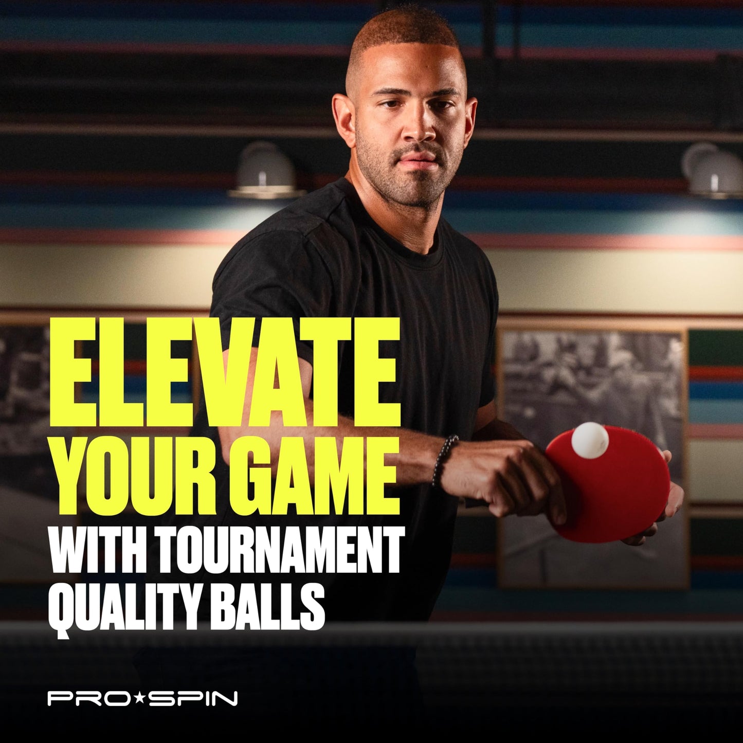 PRO-SPIN Ping Pong Balls - 3-Star Premium White Table Tennis Balls | High-Performance 40+ ABS Professional Quality for Indoor & Outdoor Games (Pack of 40)