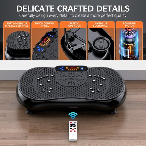 PBYRD Vibration Plate Exercise Machine, Lymphatic Drainage Machine for Weight Loss, Full Body Workout Vibrate Fitness Platform, Helps Toning Shaping Wellness Home Gyms Workout - Max User Weight 330lbs