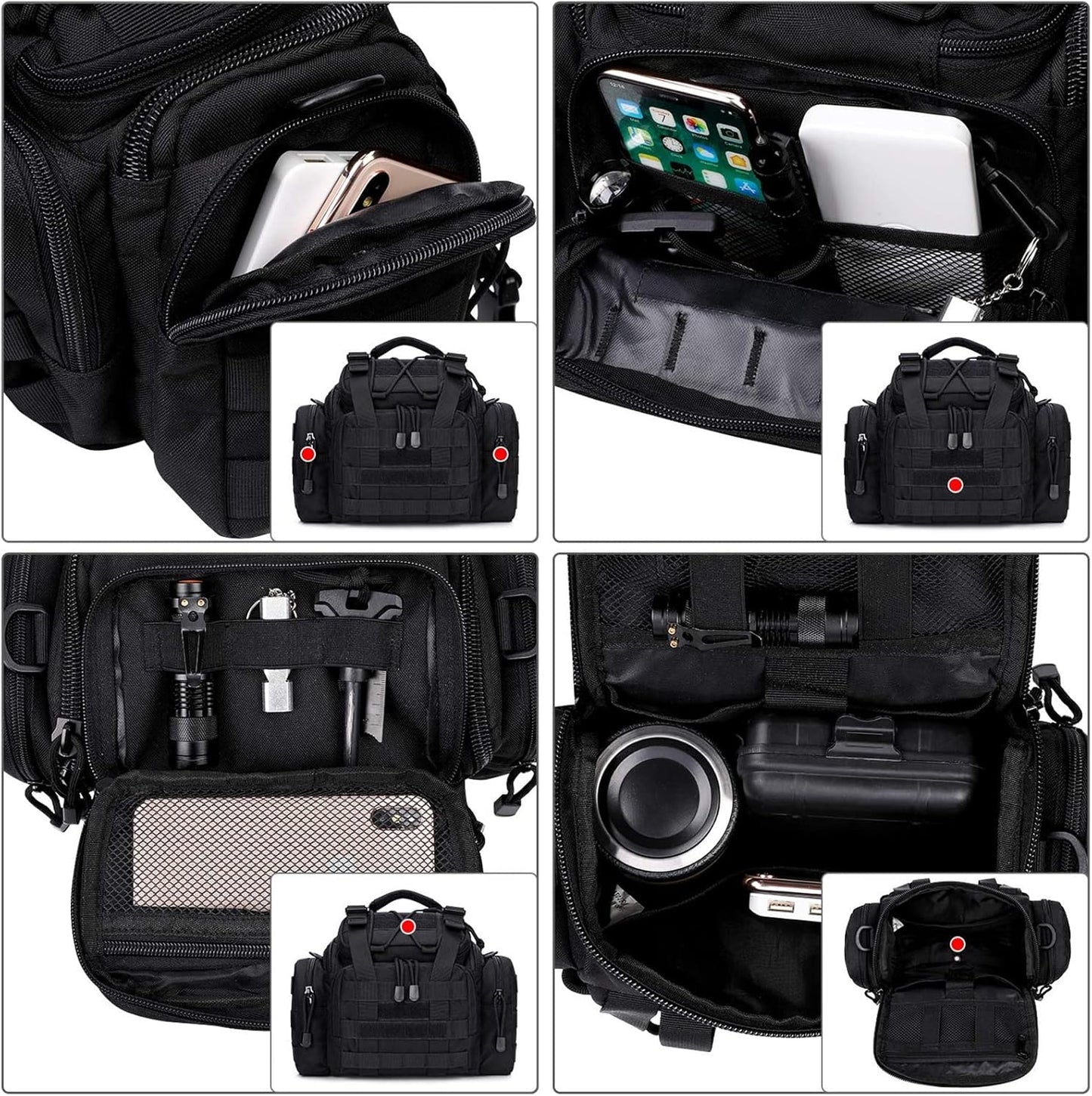 Tactical Sling Bag for Hiking & Fishing | G4Free Outdoor Waist Pack