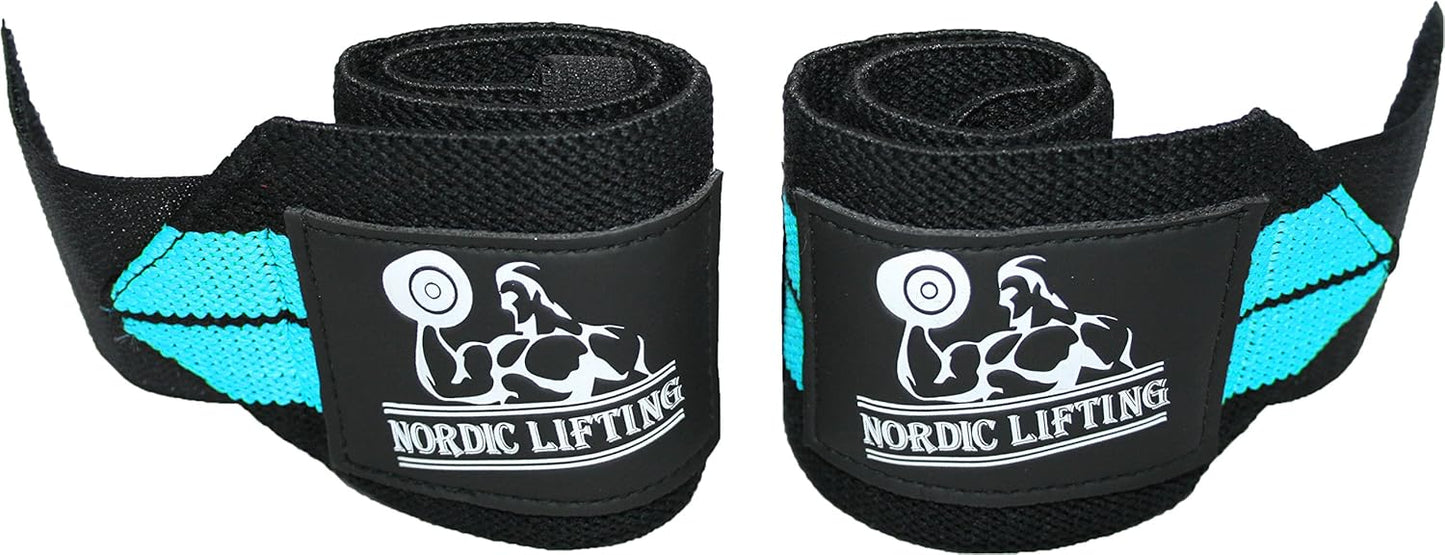 Wrist Wraps (1 Pair/2 Wraps) for Weightlifting/Cross Training/Powerlifting/Bodybuilding - for Women & Men - Premium Quality Equipment for The Absolutely Best Hand Strength & Support - 1 Year Warranty