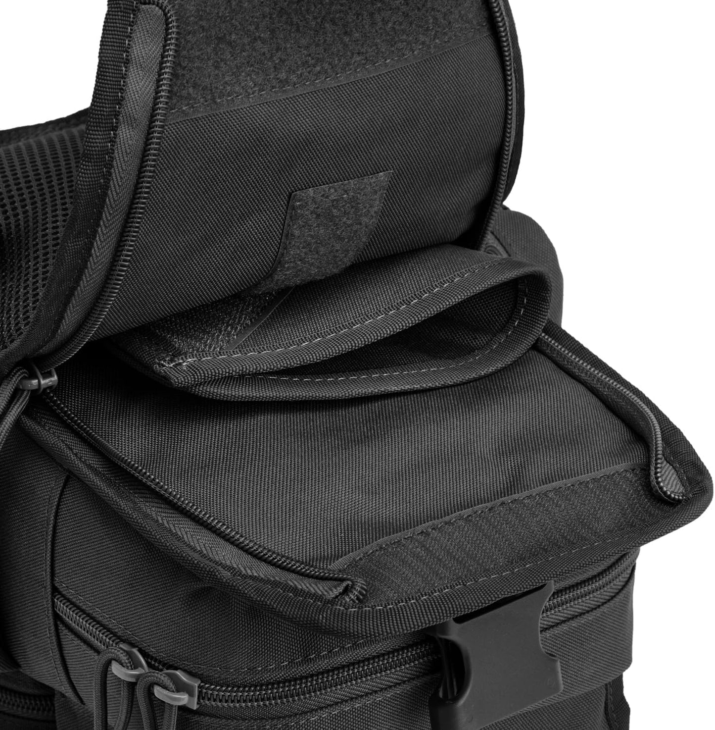 G4Free Tactical EDC Sling Bag Pack with Adjustable Holder Sling Shoulder Assault Range Backpack(Black)