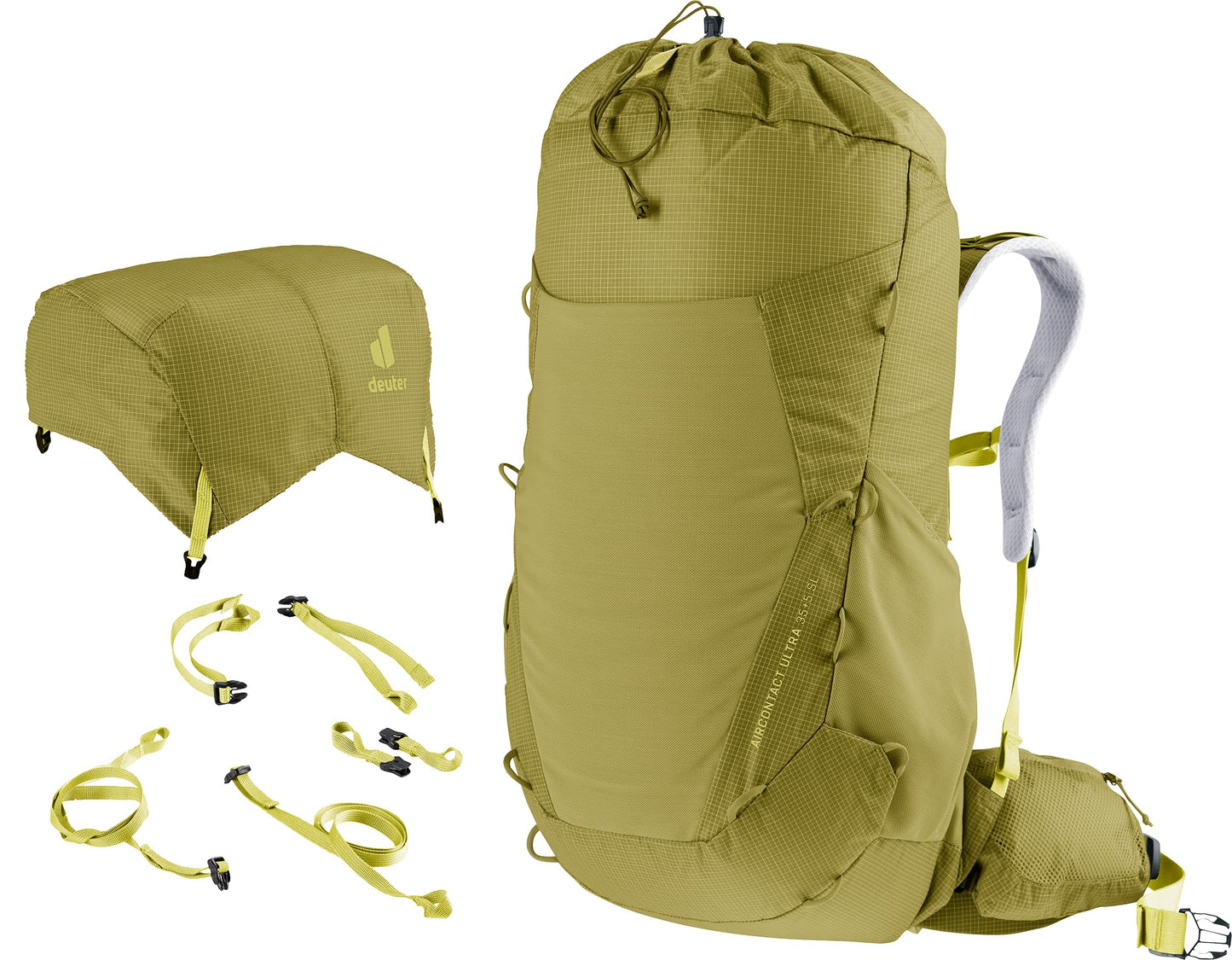 Deuter Aircontact Ultra 35+5 SL Women's Trekking Backpack, linden-sprout