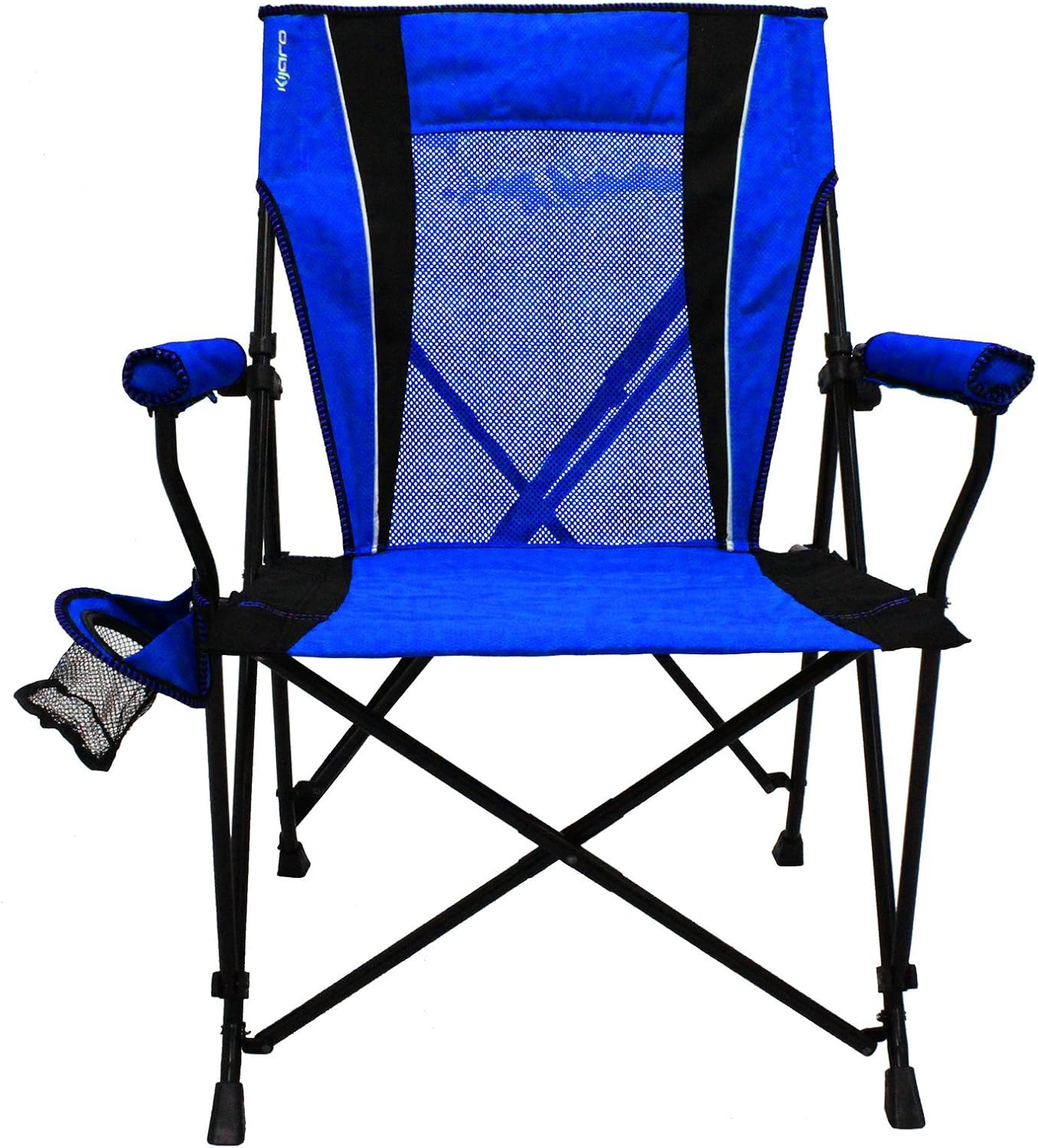 Kijaro Enjoy Versatile Folding Sports, Outdoor Chair & Lawn Chair, Dual Lock Feature, Maldives Blue (Hard Arm)