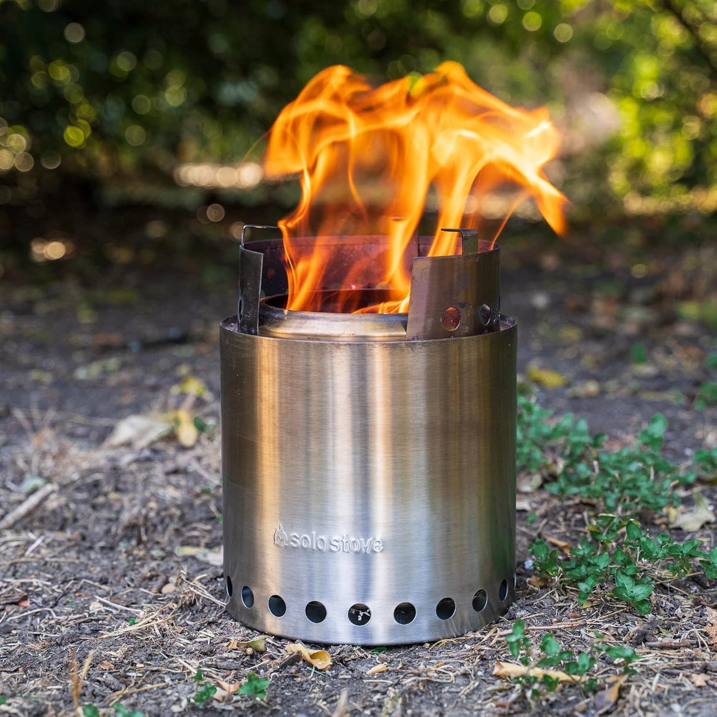 Solo Stove Campfire Portable Camping Stove - Compact Stainless Steel Wood Burner for Backpacking & Outdoor Cooking