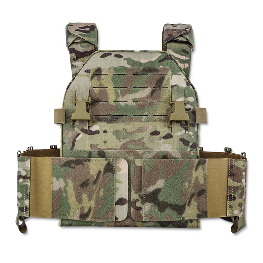 ACE TAC LPPC V.2 Tactical Vest, Low-Profile Vest, Modular, Placard Compatible, Made from 1000D Nylon Laminates MultiCam (MultiCam)