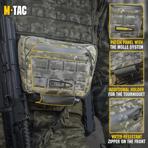 M-Tac Dump Pouch - Molle Pouch for Tactical Accessories - MM14 Admin Utility Drop Dangler Pouch Suitable for Belt Bag - Drop Pouch for EDC for Tactical Vest