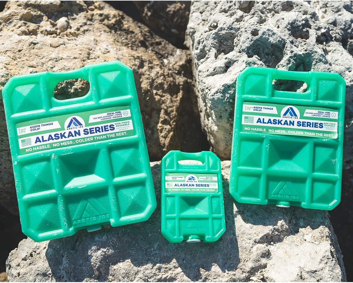 Arctic Ice Alaskan Series Reusable Ice Pack - Long-Lasting, Freezes at 32°F for Food & Drinks