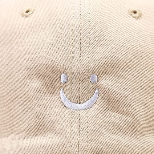 Umeepar Smile Face Baseball Cap for Women Men Adjustable Low Profile Unstructured Cotton Dad Hat (US, Alpha, One Size, Hot Pink)