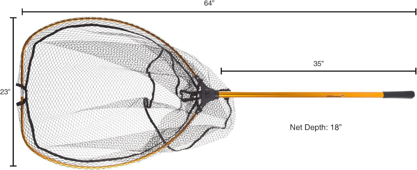 Fishing Net with Telescoping Handle- Collapsible and Adjustable Landing Net with Corrosion Resistant Handle and Carry Bag