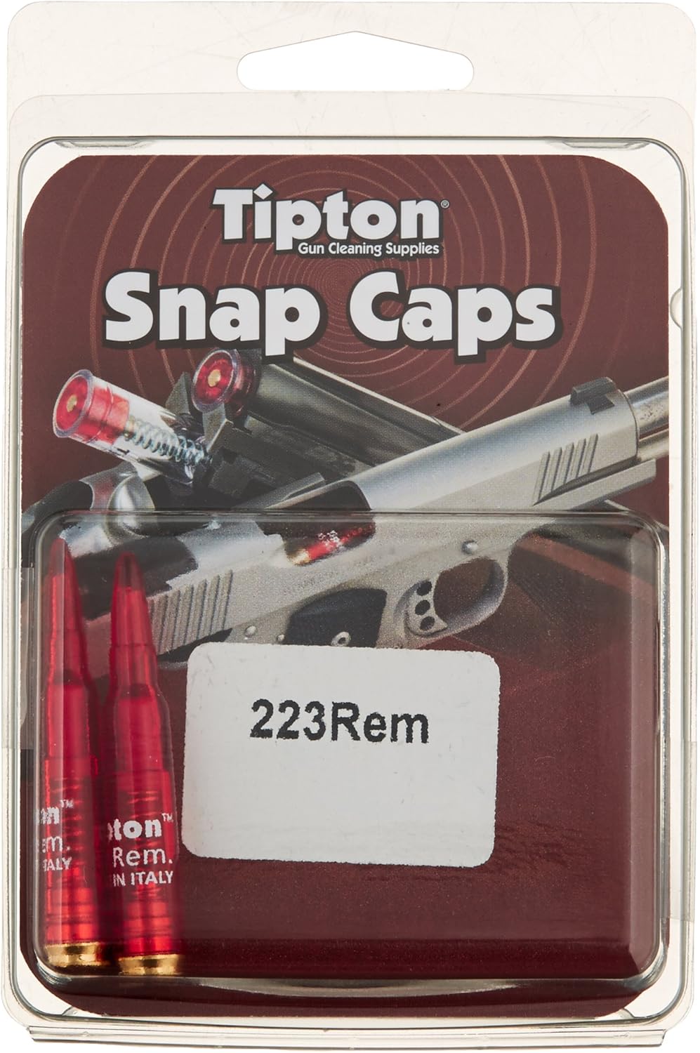 Tipton Rifle Snap Caps with False Primer and Reusable Construction for Dry-Firing, Practice and Safe Firearm Storage, 2 Pack