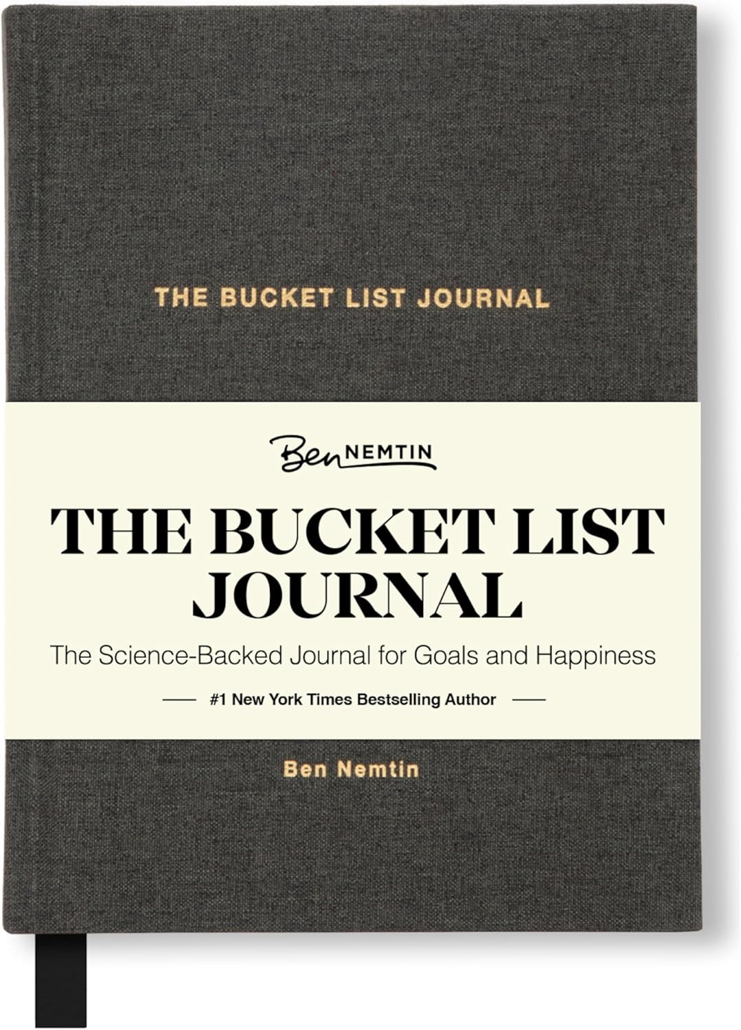The Bucket List Journal Ben Nemtin Science-Backed Guided Journal for Goals & Happiness, 1 Pack