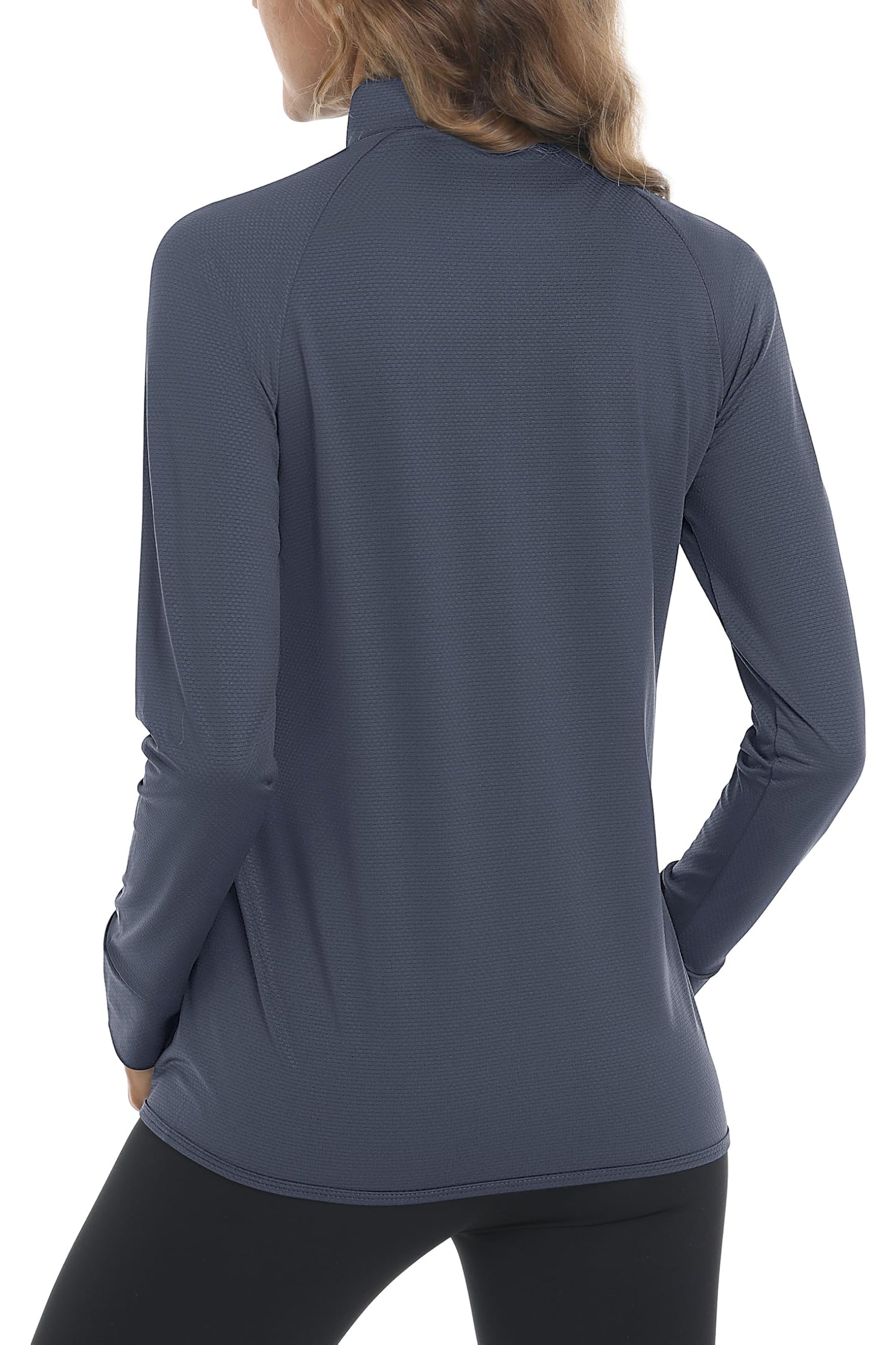 MAGCOMSEN Lightweight Jacket for Women Long Sleeve UPF 50+ Sun Protection Shirts Hiking Running Workout Shirts Grey L